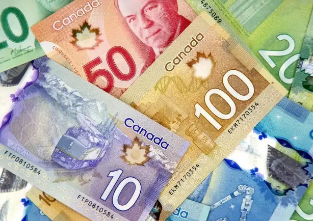 a close up of some currency